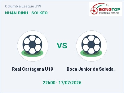 Soi kèo Real Cartagena U19 vs Boca Junior de Soledad U19 22h00 ngày 17/07: Thế trận giằng co