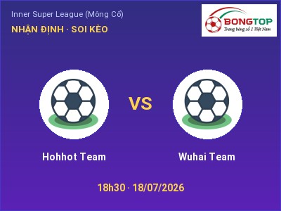 Soi kèo Hohhot Team vs Wuhai Team 18h30 ngày 18/07: Cửa trên gọi tên chủ nhà