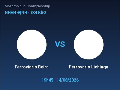 Nhận định bóng đá Ferroviario Beira vs Ferrovario Lichinga (19h45, 14/08): Cửa trên gọi tên chủ nhà