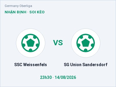 Nhận định kèo SSC Weissenfels vs SG Union Sandersdorf 23h30 ngày 14/08 – Khó cho đội khách